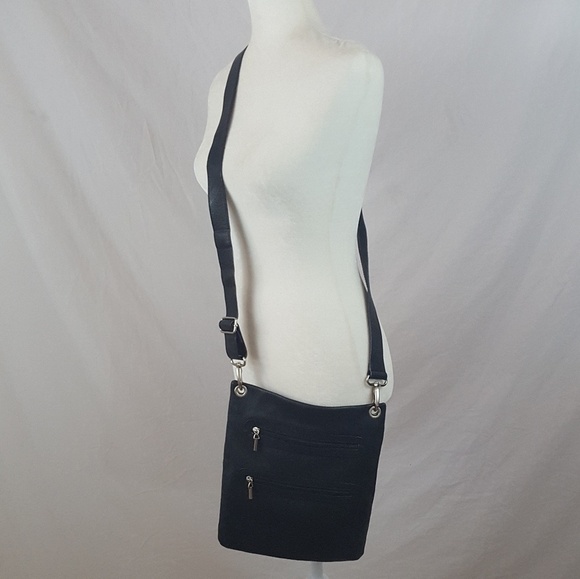 Black Leather - Crossbody Bag - Picture 2 of 6